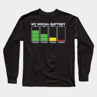 Introvert My Social Battery Long Sleeve T-Shirt